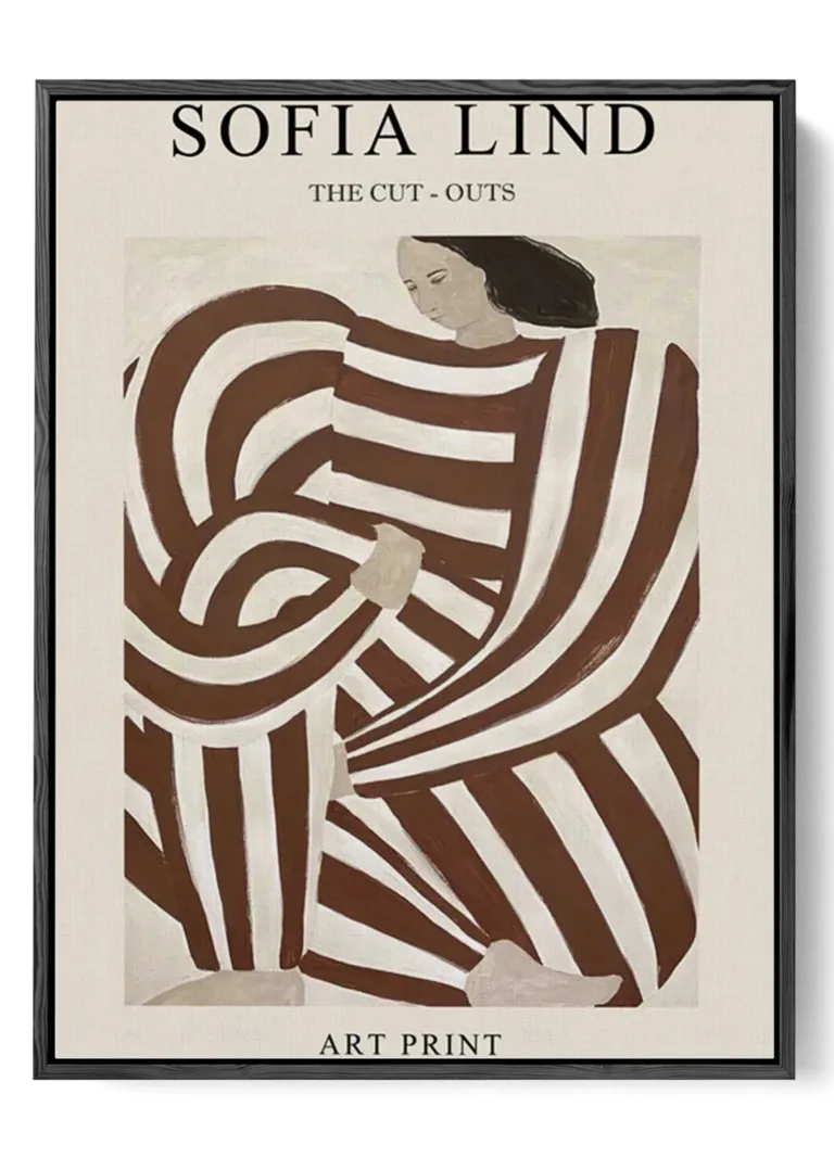 Embrace of Forms - Sofia Lind Abstract Art Print - A1 (59.4 x 84.1 cm) 3 5eddb1b4cb9dea7696f8a72503f3811b