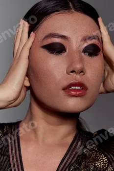 A Woman's Gaze: Intriguing Portrait of Asian Beauty