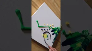 Abstract Landscape Painting ✍️🎨💫 #acrylicpainting #shorts