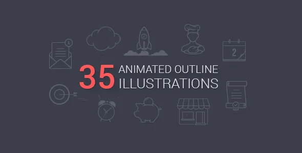 Animated Outline Illustrations 1 Animated Outline Illustrations