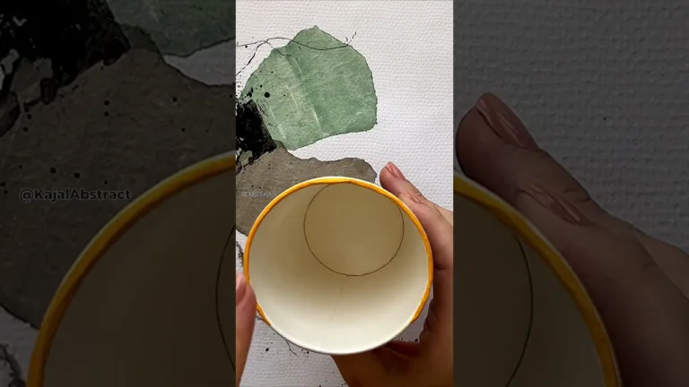 Collage & Acrylic Abstract | Bold Circle #art #painting 1 Collage & Acrylic Abstract | Bold Circle #art #painting