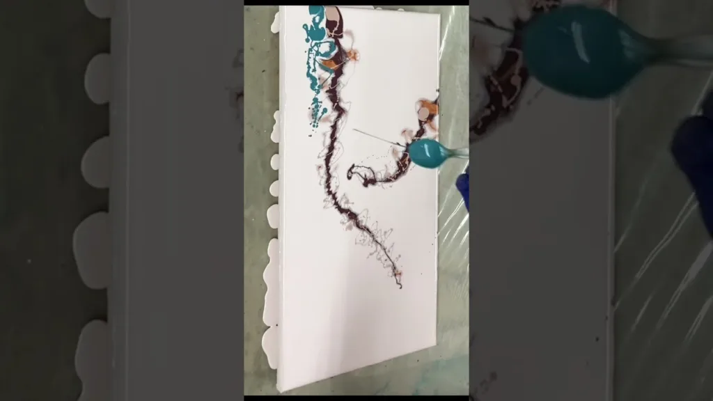 Dutch Pour Acrylic Painting with Hair Dryer | Abstract Art & Stunning Pearl Cells. No Silicone. 74 Dutch Pour Acrylic Painting with Hair Dryer | Abstract Art & Stunning Pearl Cells. No Silicone.