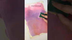 Easiest way of blending backgrounds #artshorts #acrylicpainting #canvaspainting #painting #arthacks