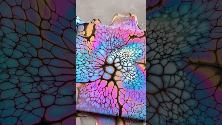 How to Make Cells with a Cell Activator #shorts #acrylicpainting 1 How to Make Cells with a Cell Activator #shorts #acrylicpainting