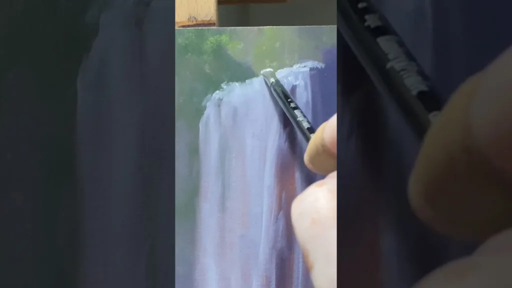 How to Paint: a Waterfall!💧🎨 #paintingtutorial 63 How to Paint: a Waterfall!💧🎨 #paintingtutorial