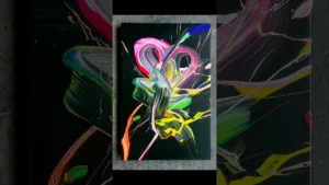 Making of #abstract #art #abstractart #art #fluidart #fluidpainting #acrylicpainting #actionpainting