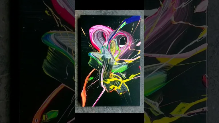 Making of #abstract #art #abstractart #art #fluidart #fluidpainting #acrylicpainting #actionpainting