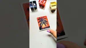 Mini painting 1 #art #painting #shortvideo #shorts #gouachepainting