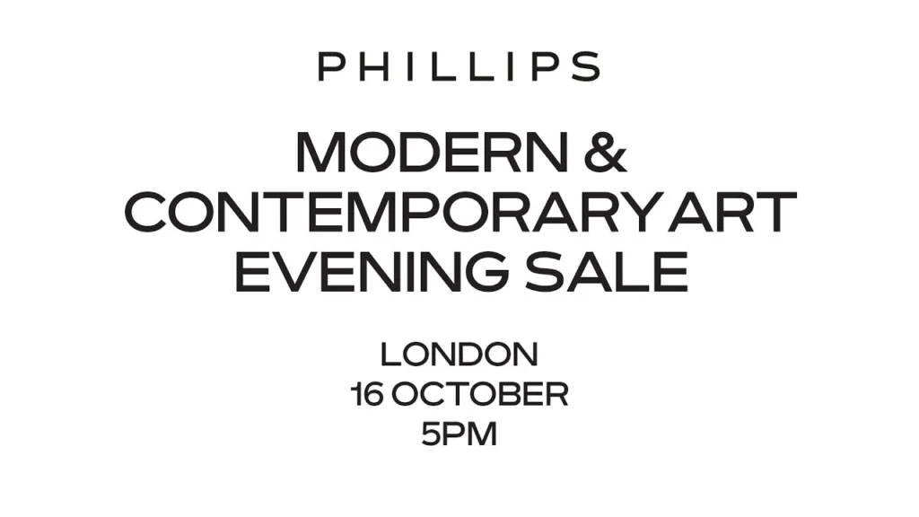 Modern & Contemporary Art Evening Sale | London October 2025 6 Modern & Contemporary Art Evening Sale | London October 2025