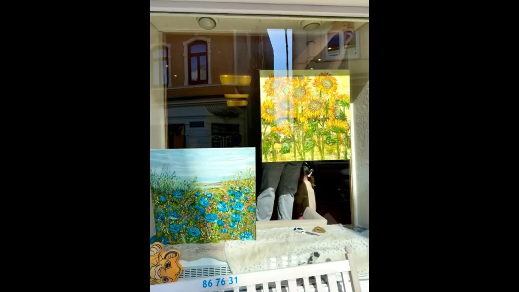 My first exhibition.It took place this spring #art #impasto #originalpainting #oilpainting