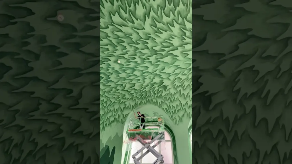 #NicolasParty’s green grotto at Kestner Gesellschaft in 2021