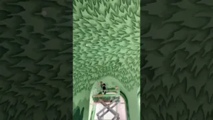 #NicolasParty’s green grotto at Kestner Gesellschaft in 2021