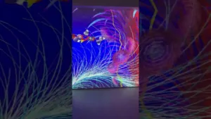 Saatchi Gallery. Miguel Chevalier 'Extra Natural' Virtual Garden. Flowers Art Exhibition. Kings Road