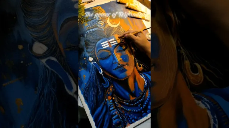 mahadev painting🔱❣️#viral #art #explorepage #shorts #mahadev #trending #workinprogress #painting