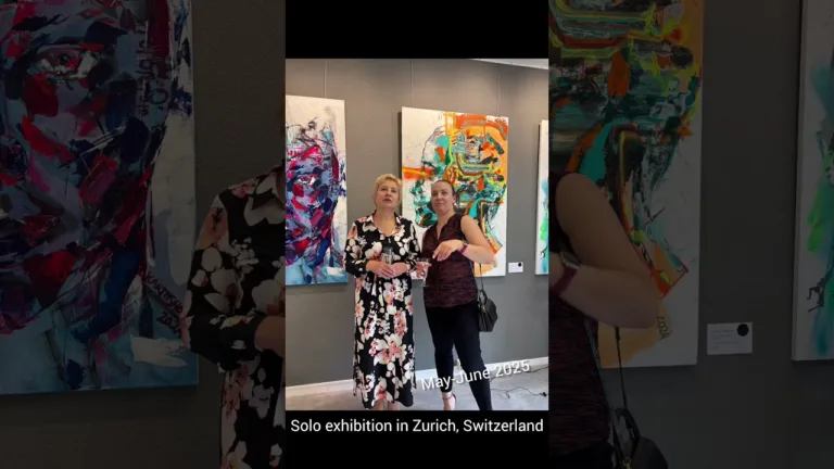 05.2025; my solo exhibition in Zurich Switzerland, Natalie Omelay gallery, #viktoriiakartashovaart
