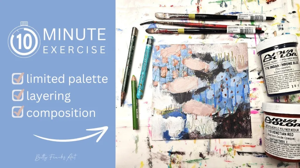 10-Minute Abstract Painting Tutorial with 2 Colors