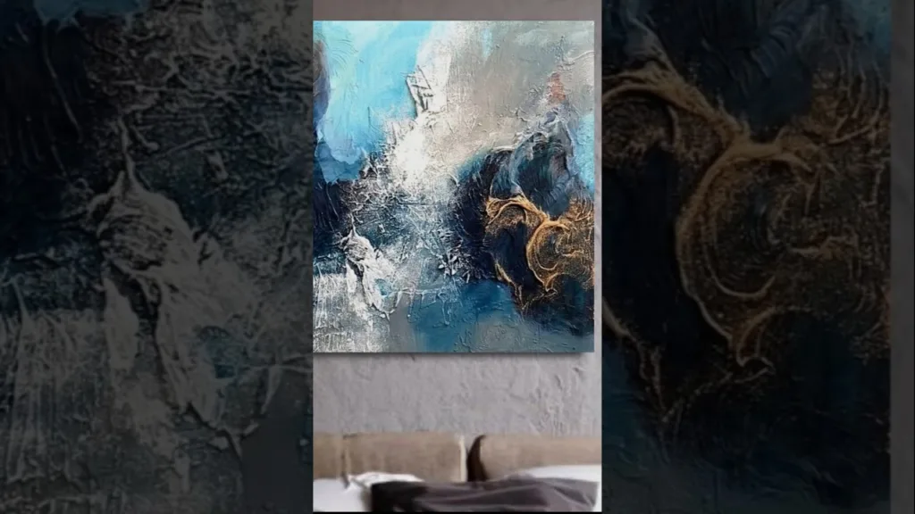 Textured abstract art on canvas #acrylicpainting #art #shorts 102 Textured abstract art on canvas #acrylicpainting #art #shorts