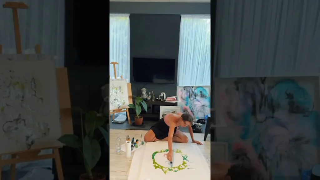 Art in progress #art #workingartist #inkpainting #abstractart #painting #contemporaryart