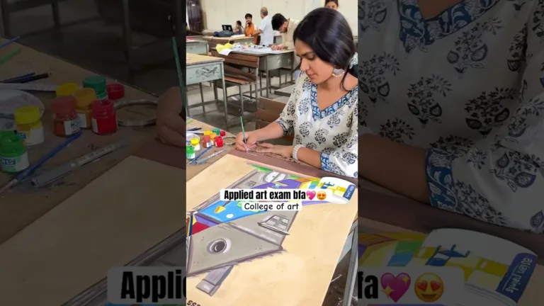 Bfa applied art college of art exam😍😍🌸#shortsfeed #artist #music