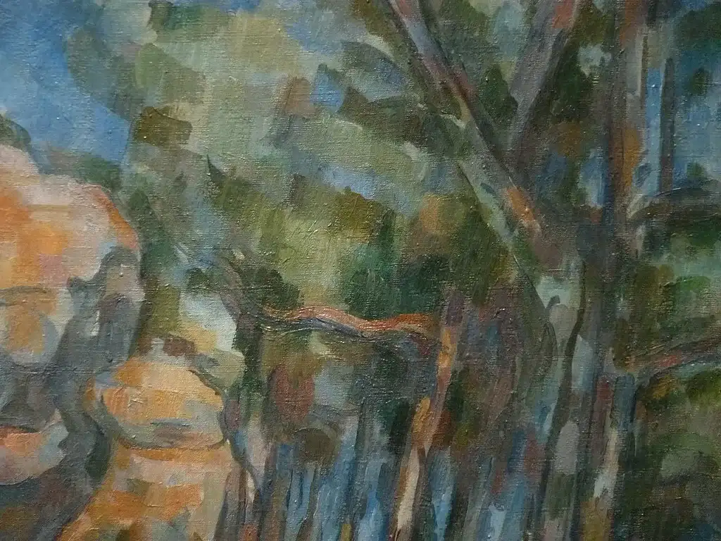 CEZANNE,1904 - Rochers près des Grottes, au-dessus du Château-Noir (Orsay) - Detail 13 95 CEZANNE,1904 - Rochers près des Grottes, au-dessus du Château-Noir (Orsay) - Detail 13