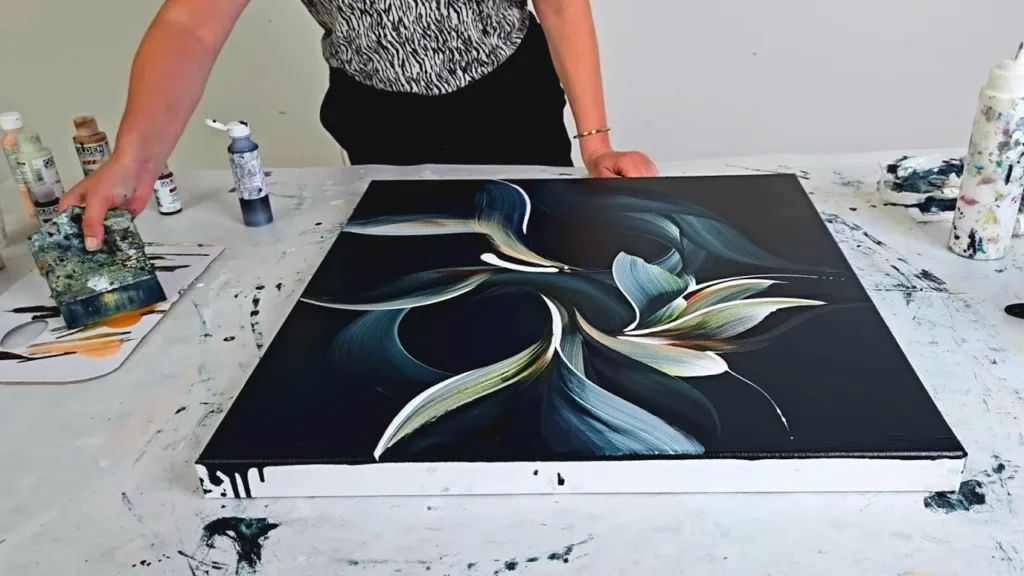 Easy Abstract Flower Painting (The Second Piece of My Diptych!) 50 Easy Abstract Flower Painting (The Second Piece of My Diptych!)
