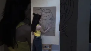 Easy one line sketch, almost one line😬 #drawing #artist #draw #art