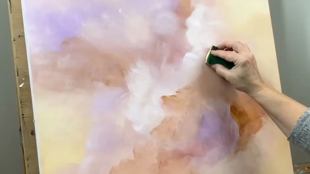 Ethereal, Light and Airy Sponge Painting Tutorial ~ Abstract Art #392 37 Ethereal, Light and Airy Sponge Painting Tutorial ~ Abstract Art #392