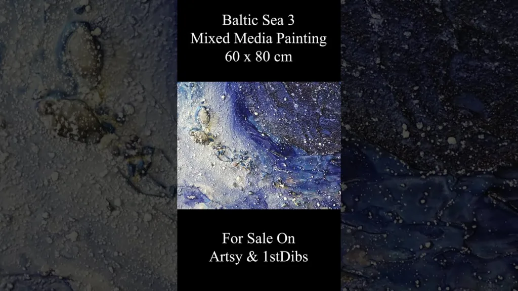 Exhibition Matter - Baltic Sea 3 / Mixed Media Painting #art #painting #contemporaryart