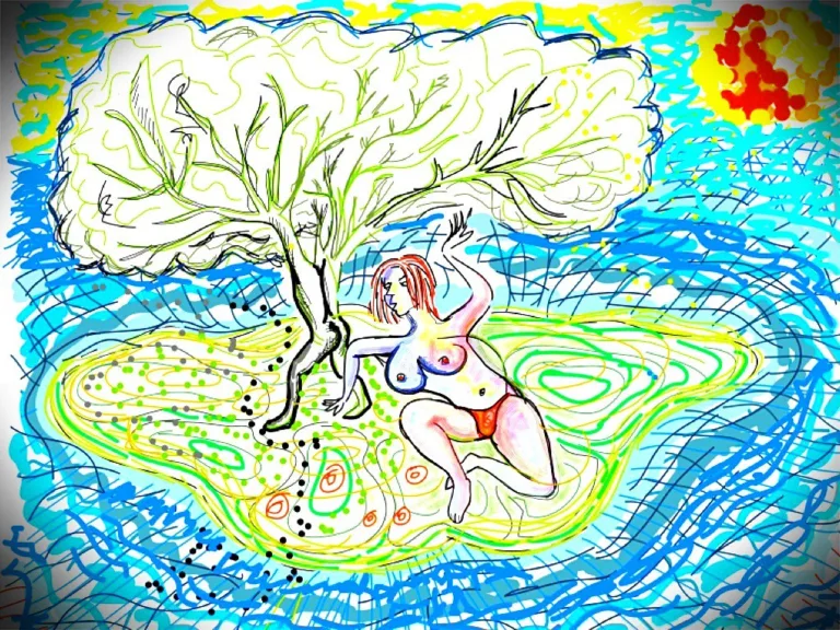 Island with walking tree