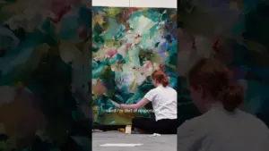 Artist Flora Yukhnovich on Painting | Louisiana Channel | #artistinterview #shorts