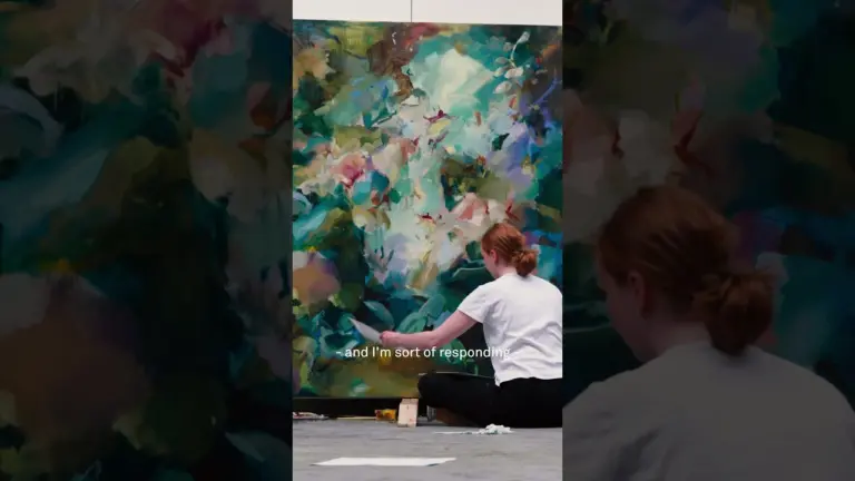 Artist Flora Yukhnovich on Painting | Louisiana Channel | #artistinterview #shorts