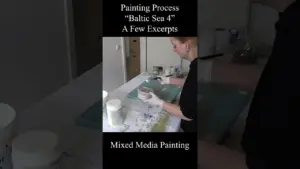 Baltic Sea 4 - Painting Process / A Few Excerpts #art #painting #contemporaryart