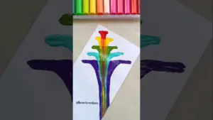 DIY Thread Art🌈| String pull Art 😍💕#shorts #painting #acrylic #easyart #drawing #threadart #ytshorts