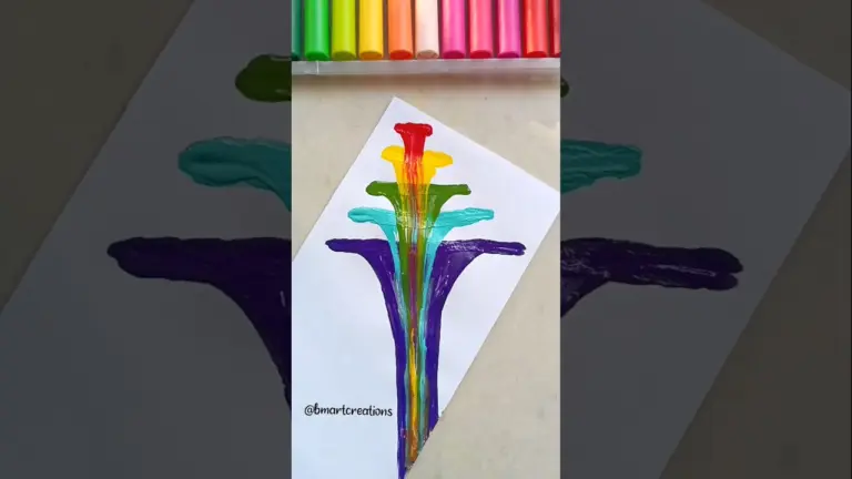 DIY Thread Art🌈| String pull Art 😍💕#shorts #painting #acrylic #easyart #drawing #threadart #ytshorts