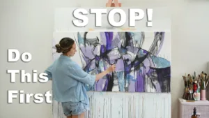 Do This Before Adding Color to Your Abstract Art