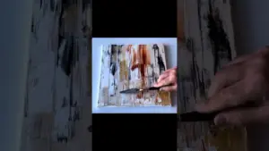 Easy Abstract Painting for Beginners: Palette Knife Technique #painting #art #acrylicpainting
