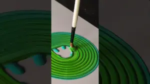 Green acrylic painting #satisfying #satisfyingvideo #acrylicpainting #art #painting #abstract