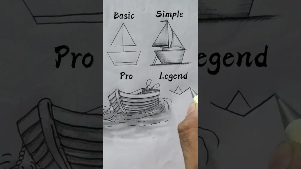 How To Draw Boat ⛵😲//#youtubeshorts #art #easyartlover #drawing #satisfying #viralcontent #trending