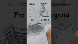 How To Draw Boat ⛵😲//#youtubeshorts #art #easyartlover #drawing #satisfying #viralcontent #trending
