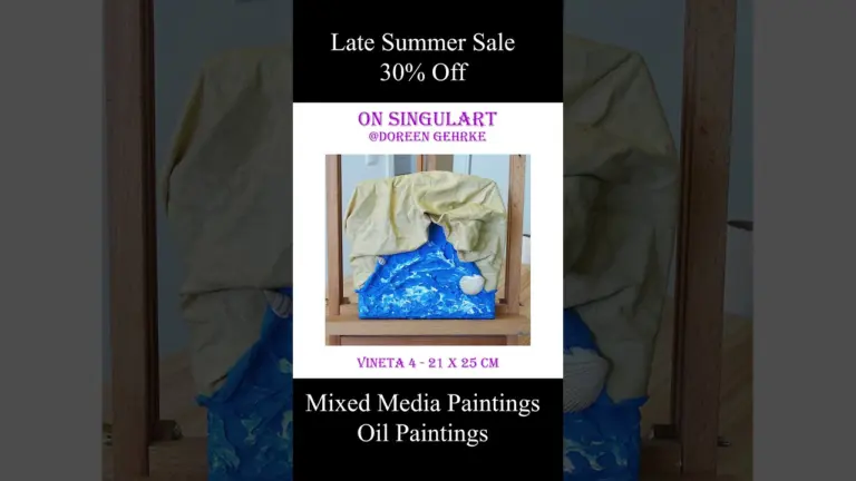 Mixed Media Painting / Oil Painting - Late Summer Sale #art #painting #contemporaryart