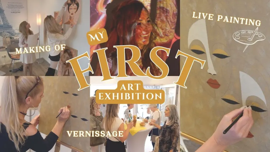 My first #art exhibition - Making Of, Vernissage and Live Painting