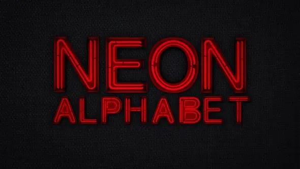 Neon Alphabet