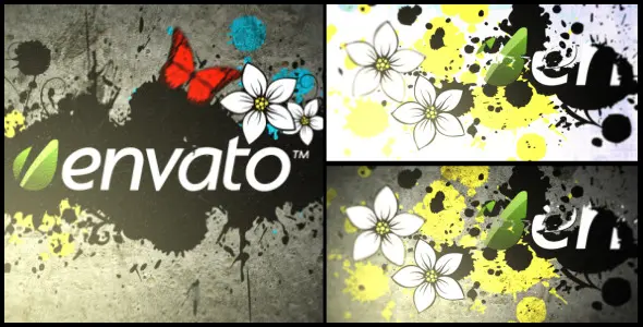 Paint Splats Logo Reveal 1 Paint Splats Logo Reveal