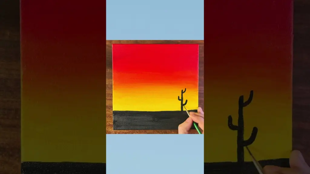 Sunset Painting for Beginners | Acrylic Painting Tutorial | Painting