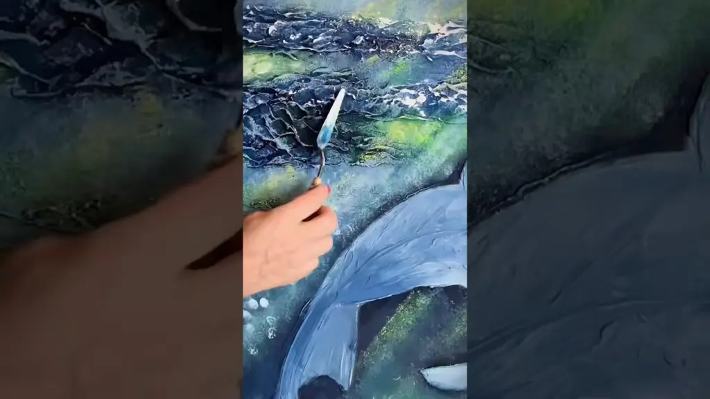 Texture art. Original painting. Modern art. Whales and the ocean. #modernart #texturedpainting 57 Texture art. Original painting. Modern art. Whales and the ocean. #modernart #texturedpainting