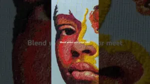 This is HOW to make a PUNCH NEEDLE portrait 🧵