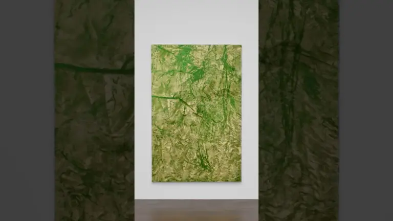 This video tours “Vineyard Paintings," an exhibition by Rudolf Stingel, at Gagosian, London.