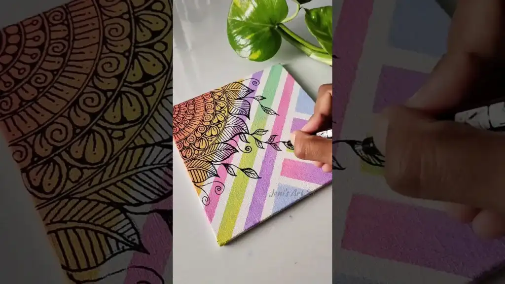 Try this!😮 Creative canvas painting ideas 💡 #art #bohoart #shortsvideo #abstractart #mandala #canvas 67 Try this!😮 Creative canvas painting ideas 💡 #art #bohoart #shortsvideo #abstractart #mandala #canvas