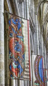 Winchester Cathedral  30 interior 01a nave banner mont