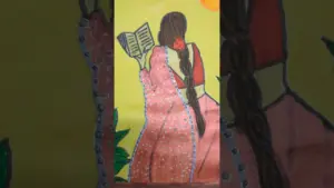 cute abstract art 💕#abstractart #art #painting #diy #craft #cutrgirl #paintingtutorial